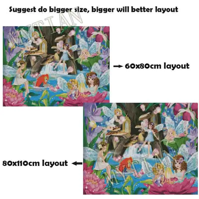 Новый фэнтезийный вышивальный рисунок с эльфами из смолы, полный квадратов/кругов 5D diy алмазная живопись, 3D крестичная мозаика, декоративное искусство.