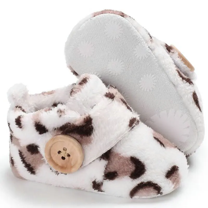 Хорошая цена обувь для мальчиков и девочек с леопардовым принтом теплая