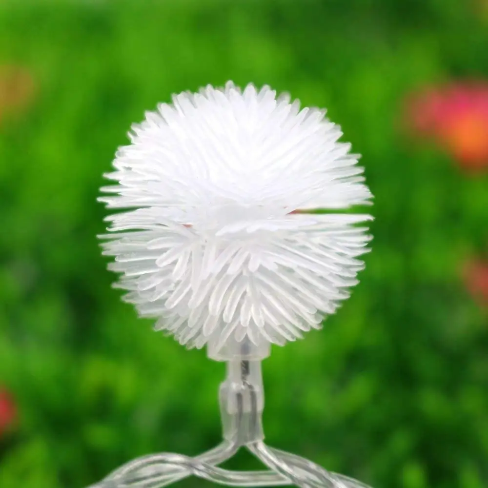 3 meters 30 light LED dandelion lantern string battery style Fur ball pendant for Christmas decoration | Лампы и освещение