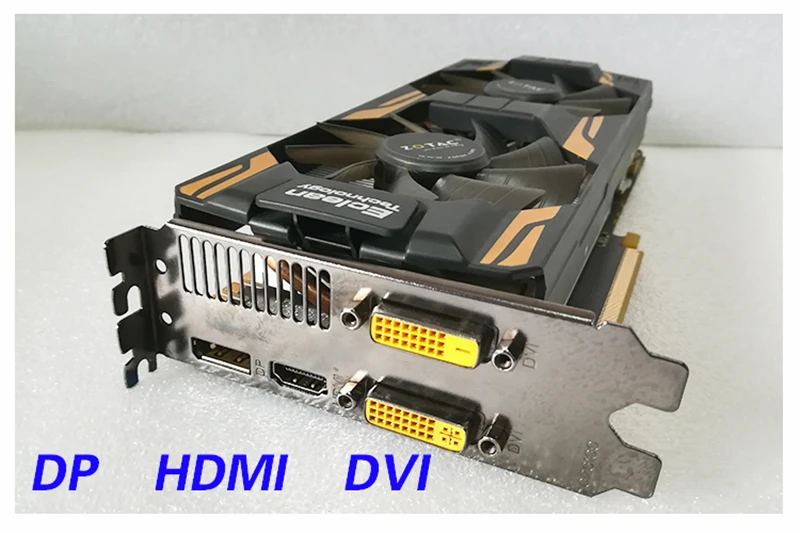 ZOTAC видеокарты GeForce GTX 760 2GB Thunderbolt HA 256Bit GDDR5 видеокарта для nVIDIA карта GTX760 2GB GTX760-2GD5 Hdmi Dvi
