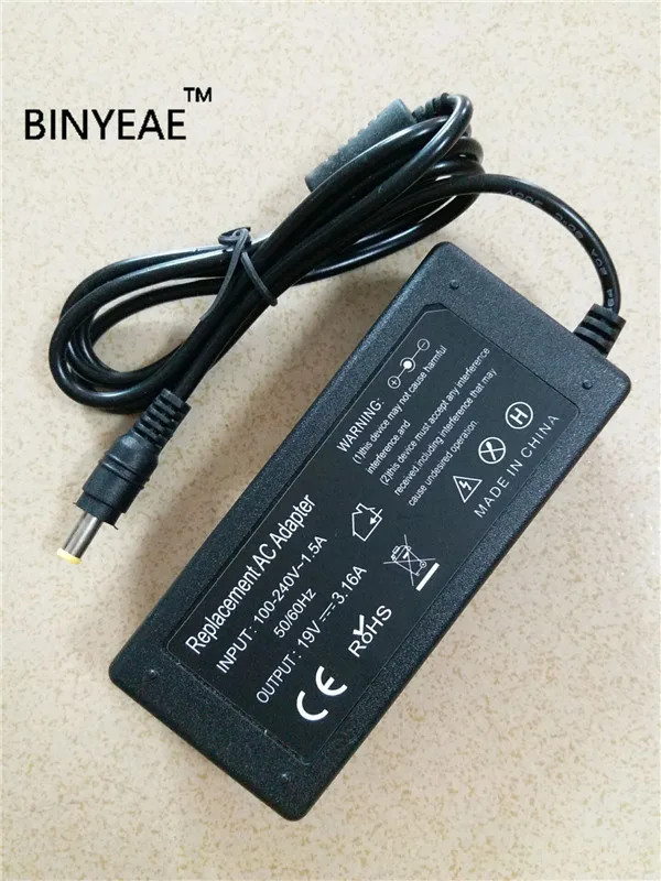 19V 3.16A 60W AC адаптер питания зарядное устройство для Samsung NP 305V 305E NP305E NT305E|19v 3.16a 60w|19v