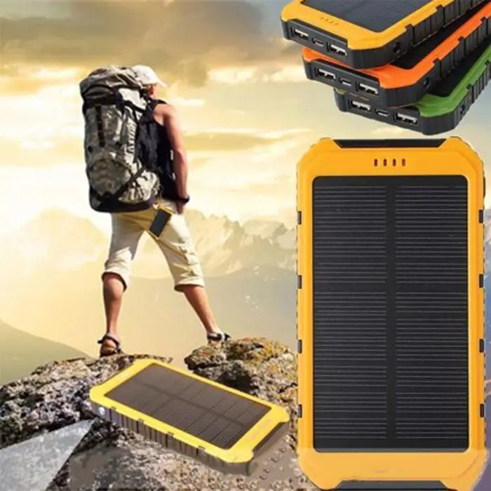 15000 mAh Солнечный Банк Силы Солнечное зарядное устройство Внешняя батарея