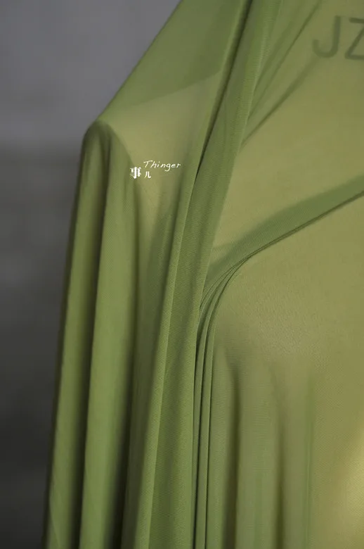 green 160 см* 50 см оранжевый 4 способ стрейч нейлоновая сетчатая ткань мягкая birdeyes подкладка нижнее белье чулки цвет кожи трикотажное платье материал - Цвет: green