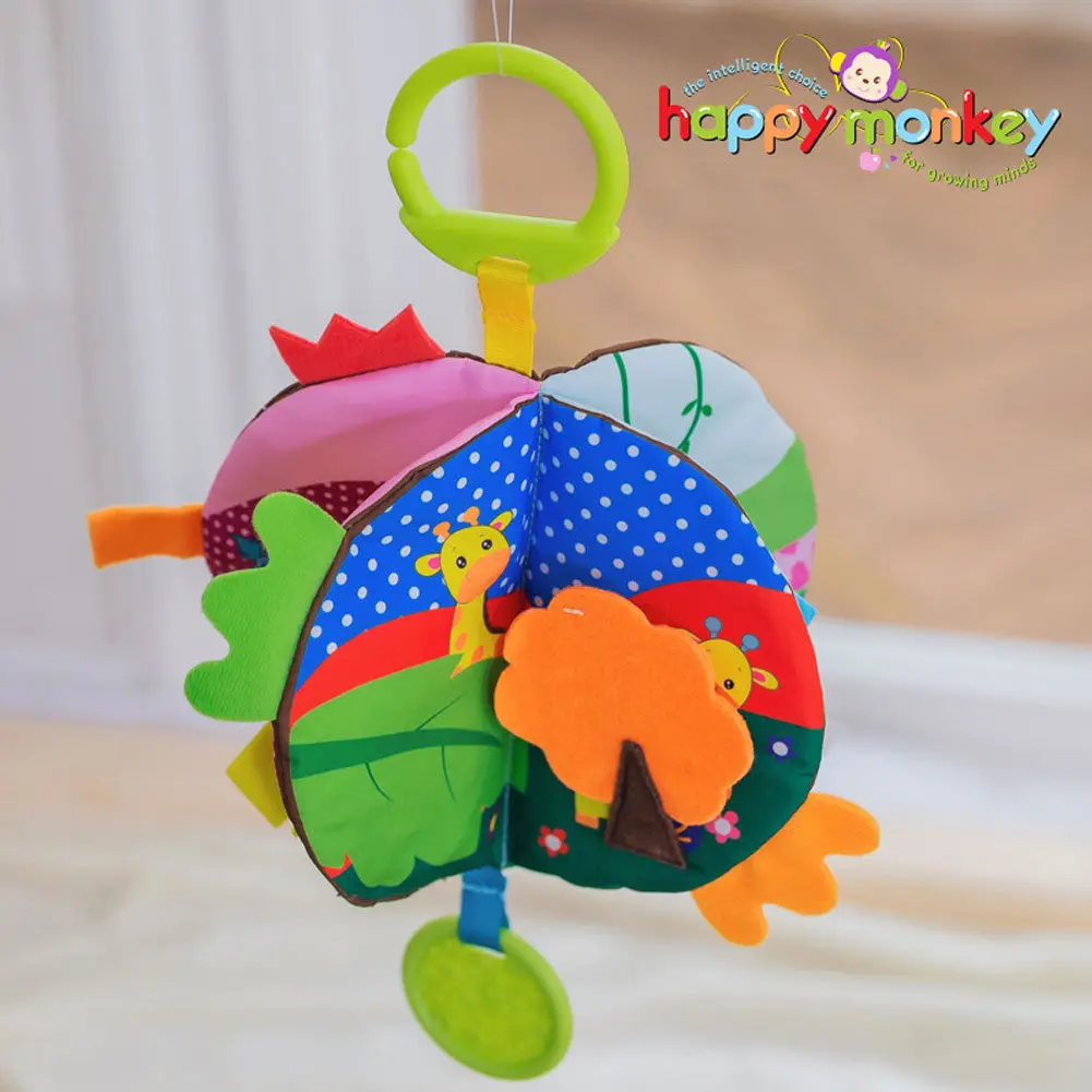 Обучающая ткань для новорожденных детские игрушки тканевые книжки От 0 до 3