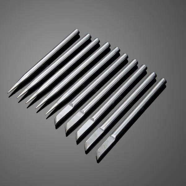 

2 Sets Lot 10pcs 3.8mm 30w Superior Copper External Heated Environment Friendly Solder Iron Tips 3 Iron Tips Tools