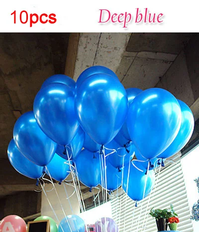 Deep Blue 1.5g 10/25/100 шт./лот белые воздушные шары розовый обувь золотистого и красного цветов утолщение с жемчужной отделкой, сердце украшение для вечеринки в день рождения клипсы для воздушных шаров из латекса шарики для свадьбы - Цвет: Deep Blue 1.5g