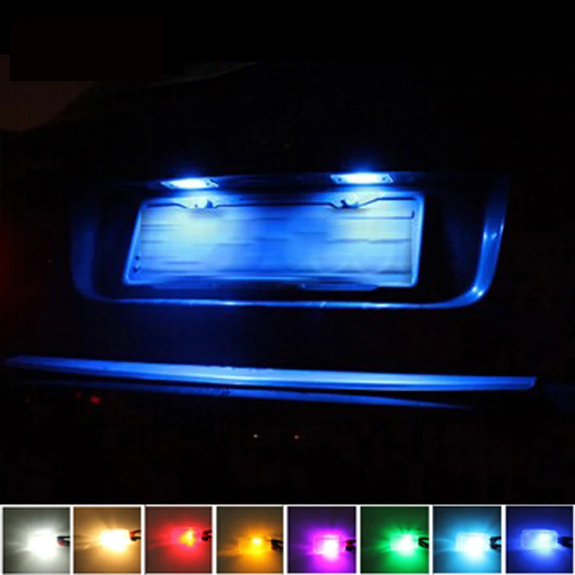 Для Fiat Panda (169) (312) Strada (178E) SCOE 2X3SMD безотказный CanBus 5050LED подсветка номерного знака