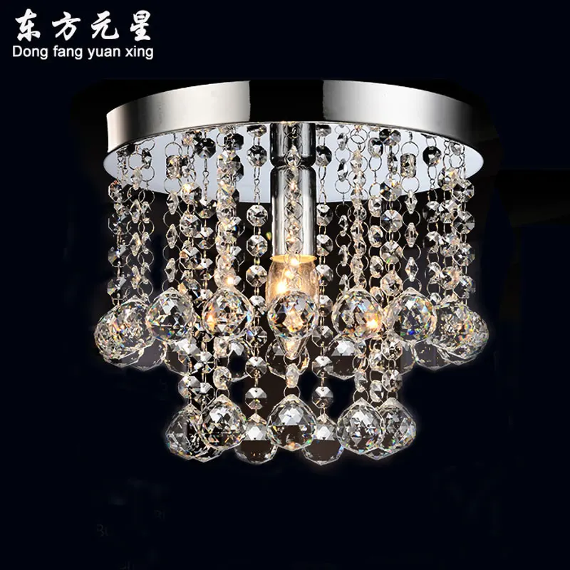 Хрустальная люстра хрустальная лампа для входа круглый подвесной светильник