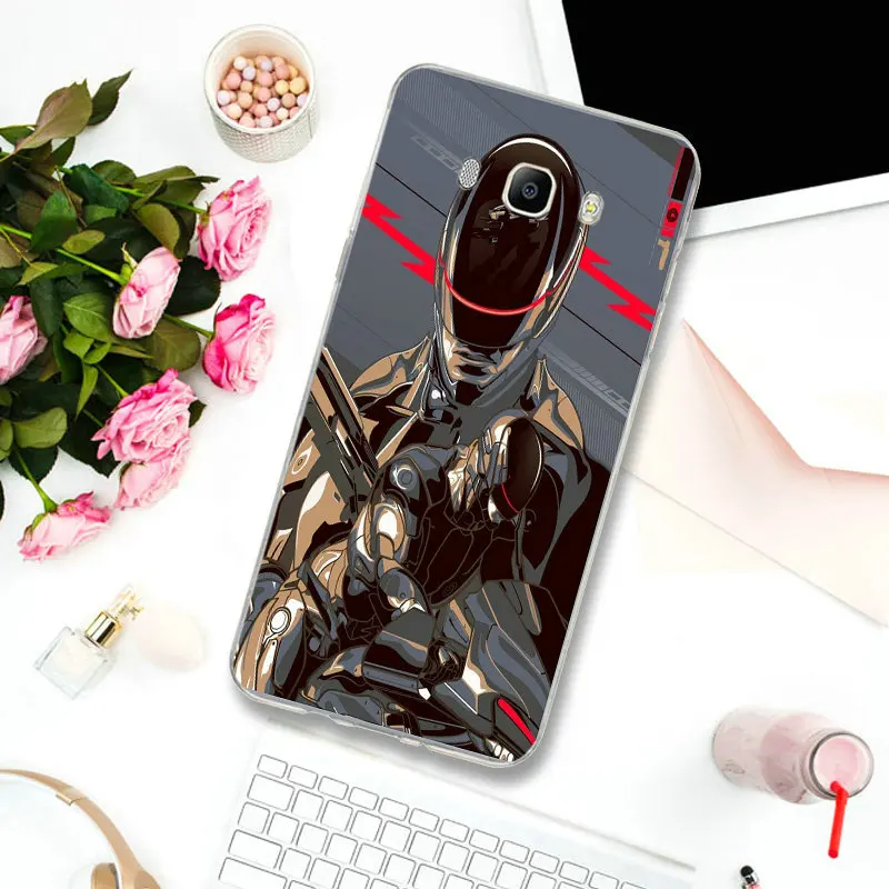Чехлы для телефонов из тонкого ТПУ Samsung S2 S3 S4 S5 Mini S6 S7 Edge S8 S9 S10 Plus Lite Note 5 8 9 Fundas Robocop
