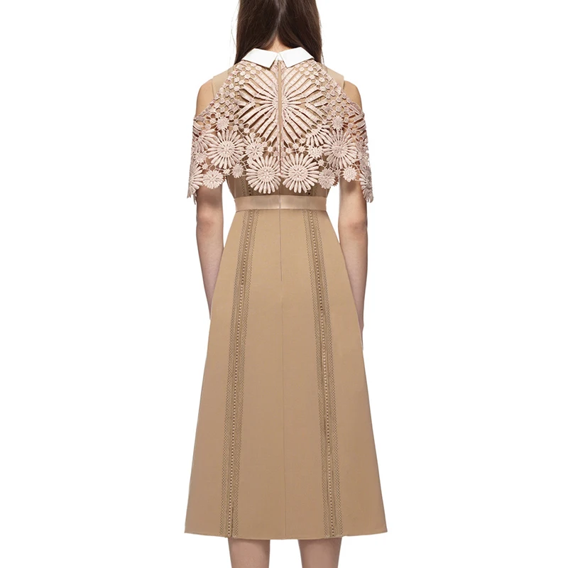 2017 сезон: весна–лето платье Self Portrait винтажные пикантные взлетно-посадочной