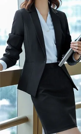 black pant suit Блейзер+ жилет+ брюки) женские наборы из трех частей брючные костюмы офисные для женщин большие размеры дамские 3 часть брючный костюм черный синий - Цвет: black pant suit
