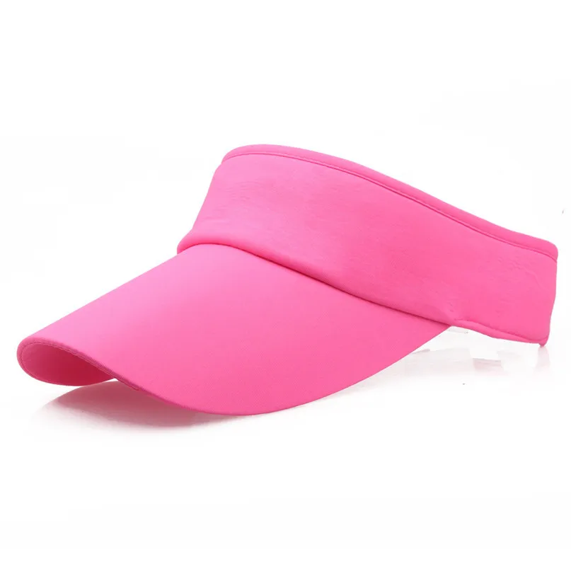 hot pink Кепки для бега для мужчин женщин спортивная повязка для головы Классический Защита от солнца Кепка-козырек шляпа кепки повседневное компрессионный рукав шляпа#2h11 - Цвет: hot pink