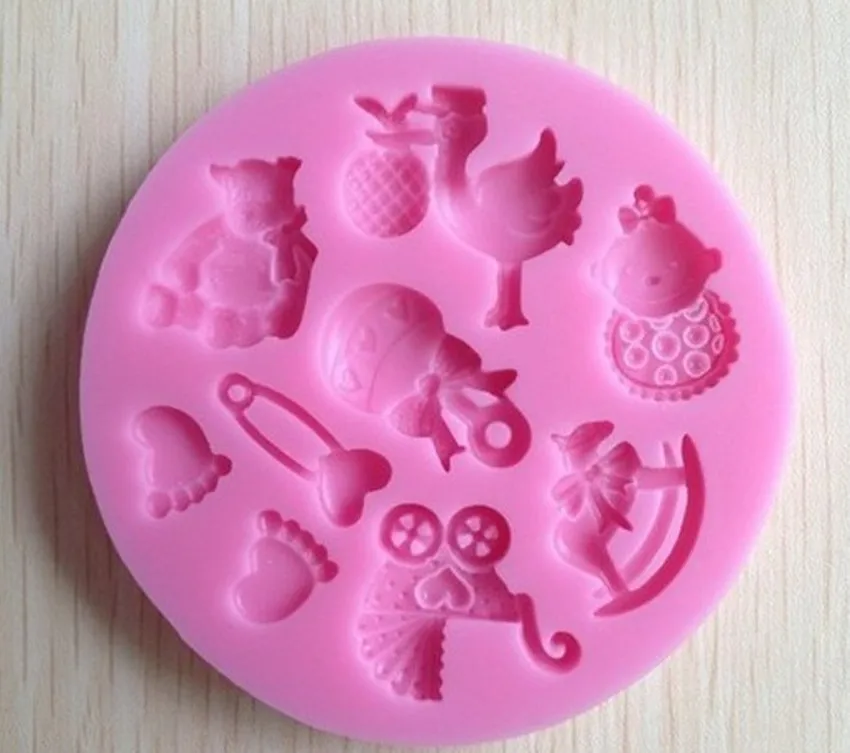 Силиконовая форма для детского праздника мастики торта шоколада украшения