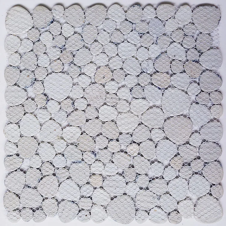 Китайская глазурованная керамическая мозаичная плитка синего и белого цветов