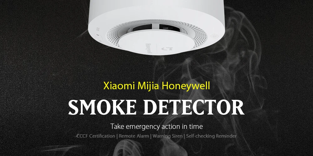Xiaomi Mijia Honeywell детектор пожарной сигнализации звуковой визуальный датчик дыма удаленное приложение Mihome умный контроллер/детектор дыма