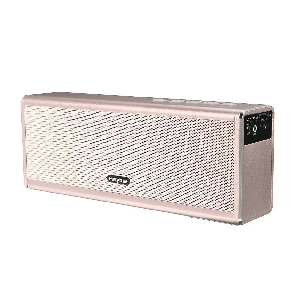 KINCO Bluetooth Колонка HIFI Портативная 20 Вт Беспроводная стерео бас Caixa звуковая коробка HandFree для телефона банка 4000 мАч - Цвет: Золотой