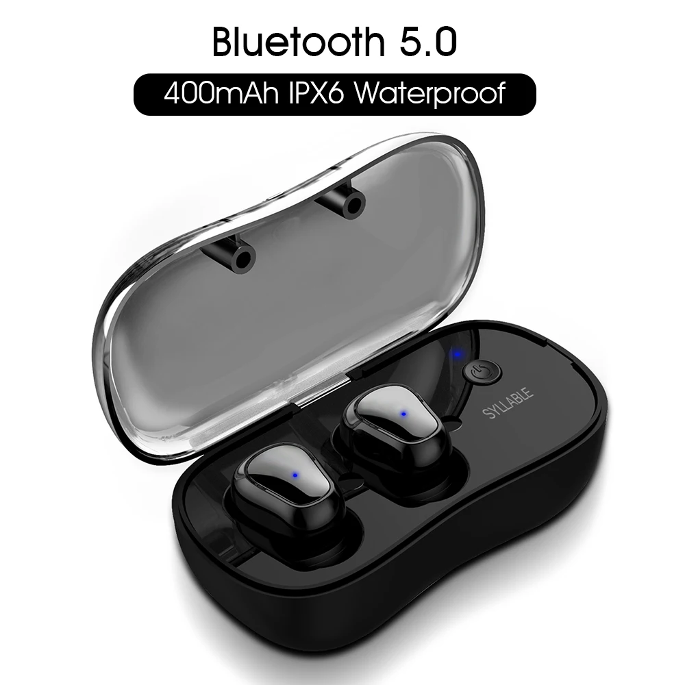SYLLABLE D900P мини наушник Bluetooth TWS с микрофоном беспроводная V5.0 гарнитура музыкальные
