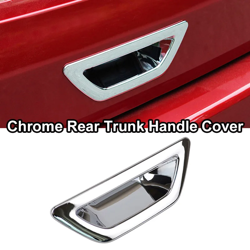 trunk handle cover Для Nissan Rogue X-Trail T32 хромированный противотуманный светильник, дверная ручка, переключатель на вентиляционное отверстие, панель, накладка, украшение автомобиля - Цвет: trunk handle cover