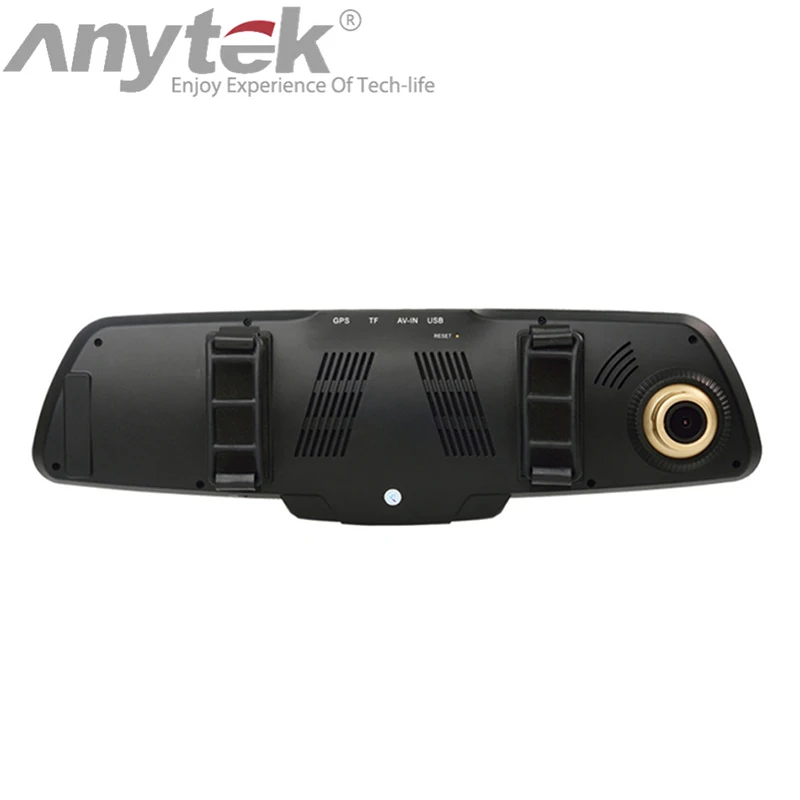 Автомобильный видеорегистратор anytek T6 с двумя объективами 1080P full hd синий