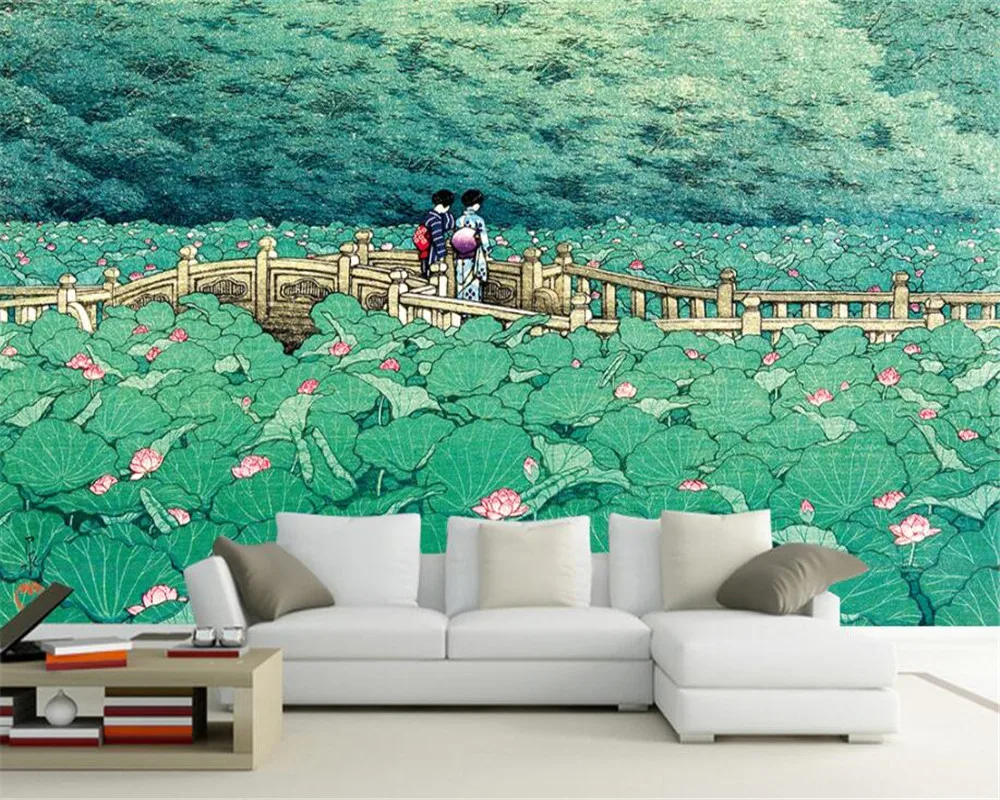 Фотообои Beibehang на заказ фотообои искусственная фотография моста картина маслом 3d