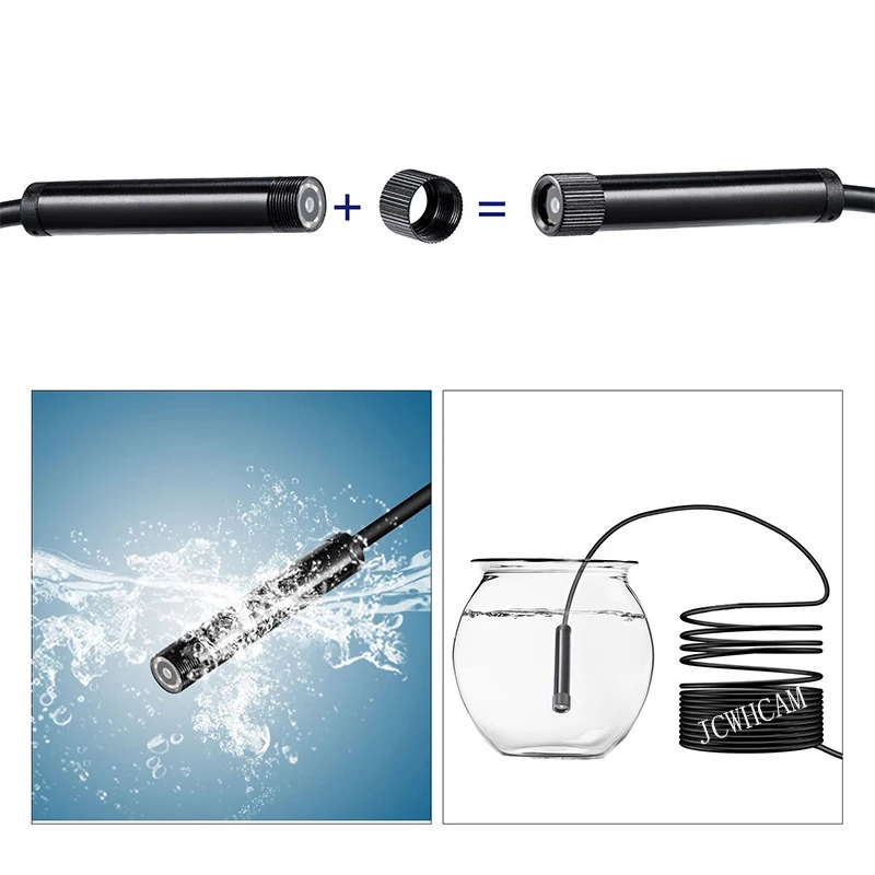 Android USB Endoscope 5.5MM Lens 1m/2m/5m Snake Wire Borescopes Mini Camera For PC Phone Pipe Car Inspection | Инструменты