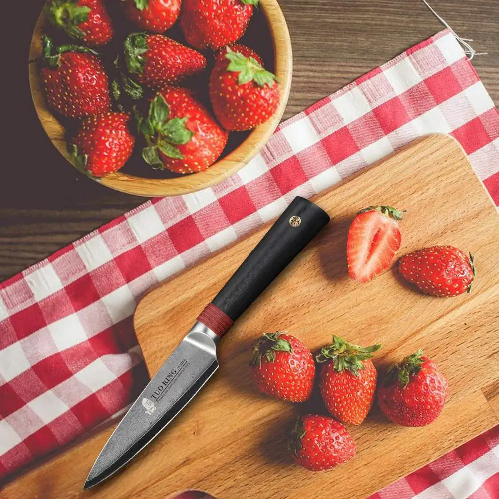 Нож для очистки овощей Ножи японский 67 слоев AUS 10 с высоким содержанием углерода