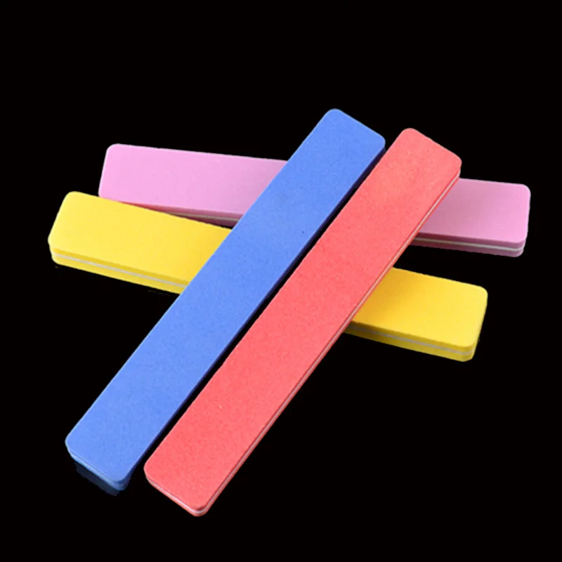 10 шт./лот шлифовальная губка для ногтей буферный блок УФ-геля пилки 100 180