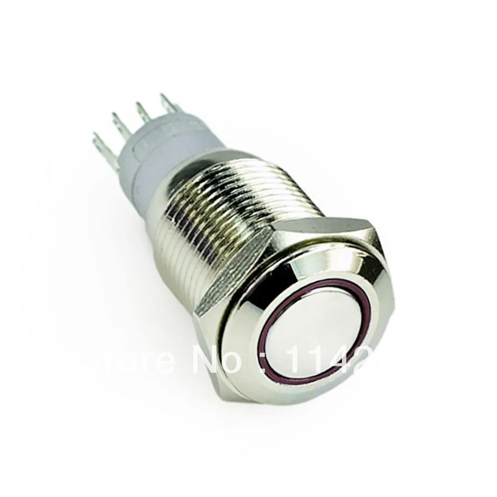 2 шт./лот 12 в 16 мм ангельские глазки кнопка включения выключения Авто