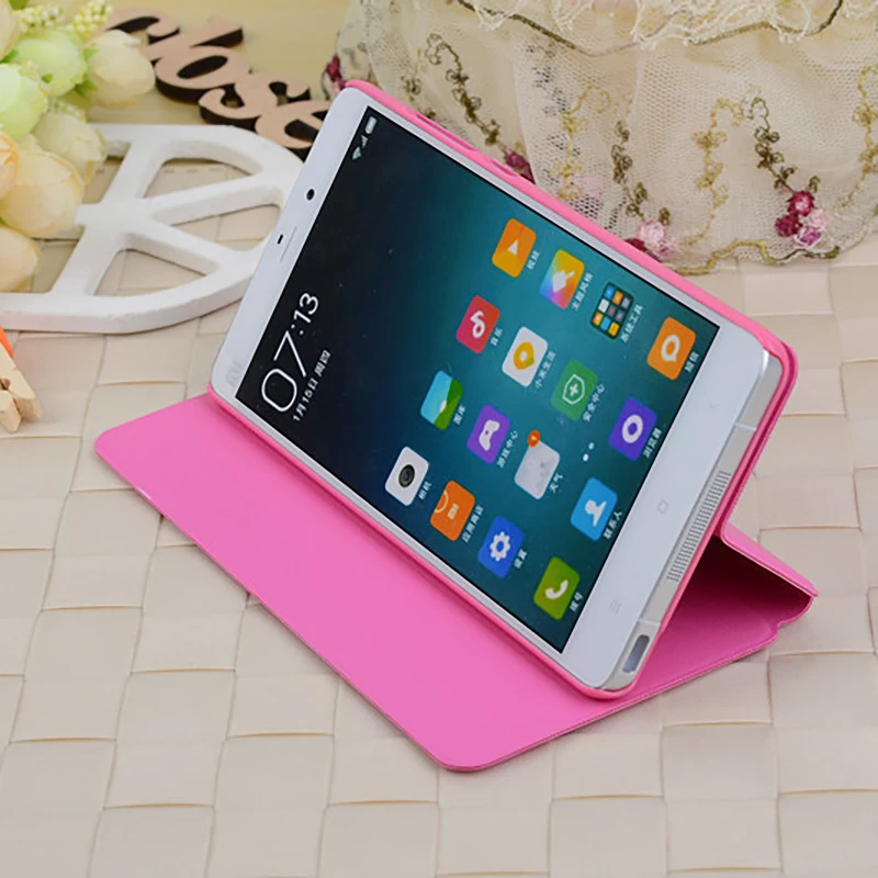 Оригинальный умный флип чехол Aokin для XiaoMi Mi 4 4C 4S кожаный Тонкий Магнитный с