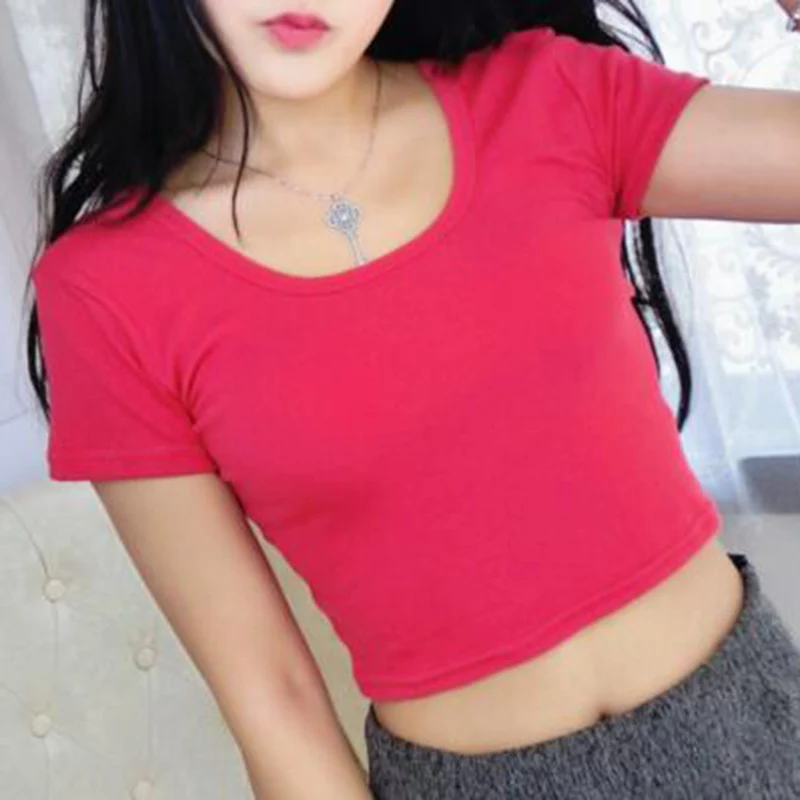 Новый Летний стиль с коротким рукавом облегающие Lo Ши рубашка футболка круглым
