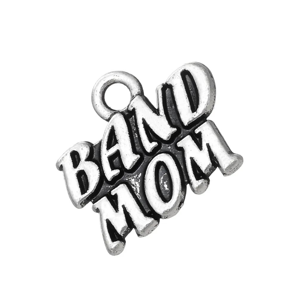 50 шт. серебряные бандажи Висячие Шарм Любовь самодельные Украшения Аксессуары