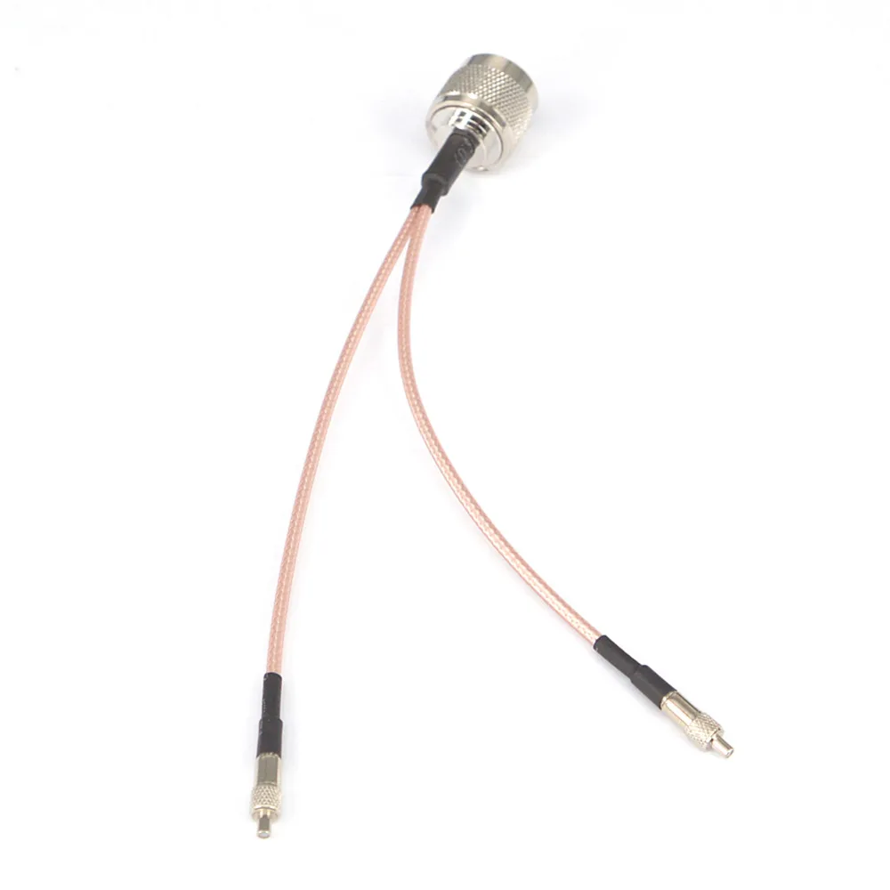 N штекер на Y Тип 2X TS9 Женский Разъем фотокабеля Pigtail RF удлинитель RG316 15 см