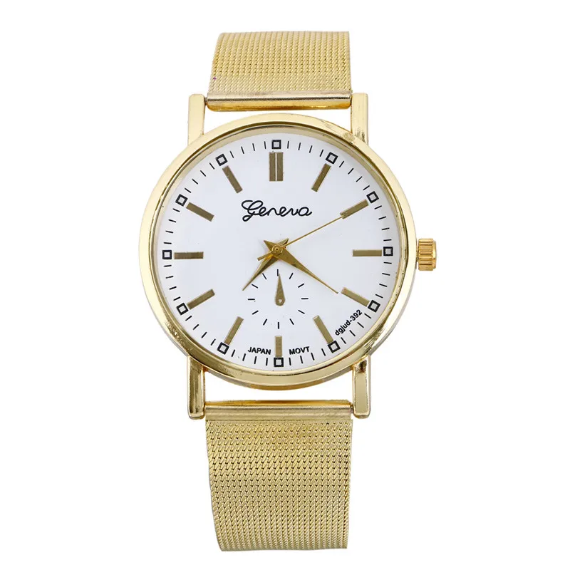 2018 Роскошные брендовые кварцевые часы унисекс классические золотые из