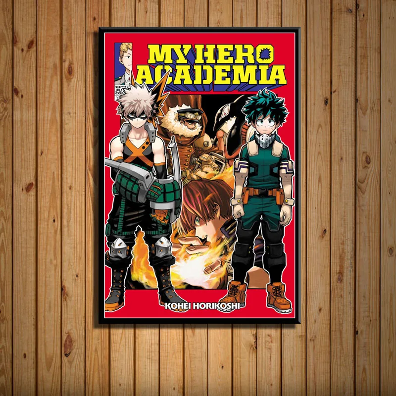 6 P152 Boku No Hero Academy горячее японское аниме искусство живопись шелк Холст плакат настенный домашний декор - Цвет: 6