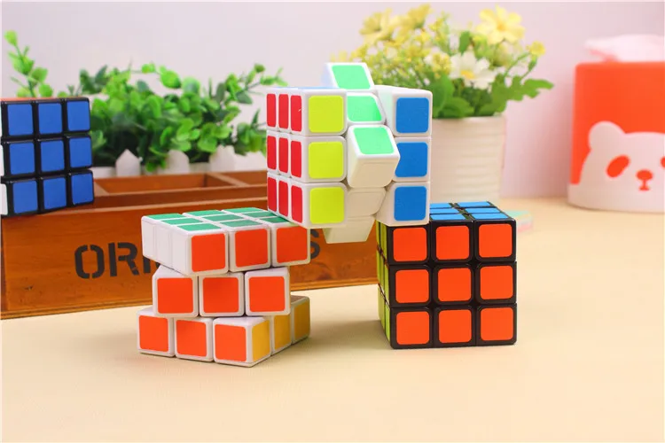 57 мм скраб магические игрушки куб 3x3x3 ABS стикер блок головоломка скоростной Куб Красочные обучающие и образовательные головоломки Cubo Magico игрушки