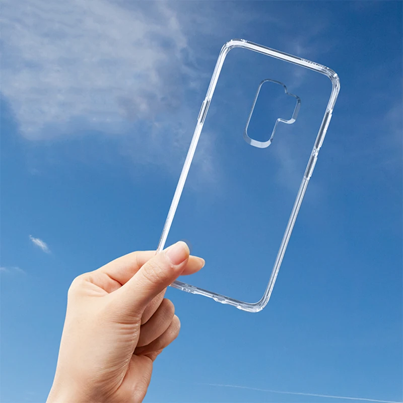 Four corner protection For Samsung Galaxy S9 S8 Cases Transparent Silicone Phone Cover Plus Edge TPU Case |
