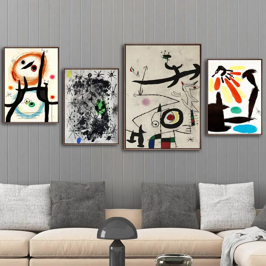 Картина на холсте домашний декор настенное искусство испанские картины Джоан