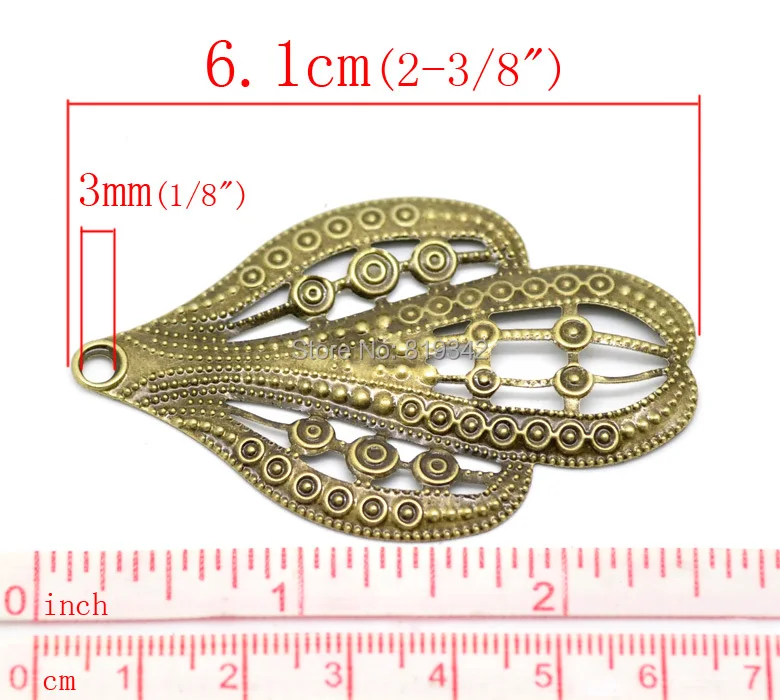 Free shipping-30Pcs Antique Bronze Filigree Connectors Cactus Metal Crafts Decoration DIY Embellishments Findings 61x38mm J0611 | Украшения
