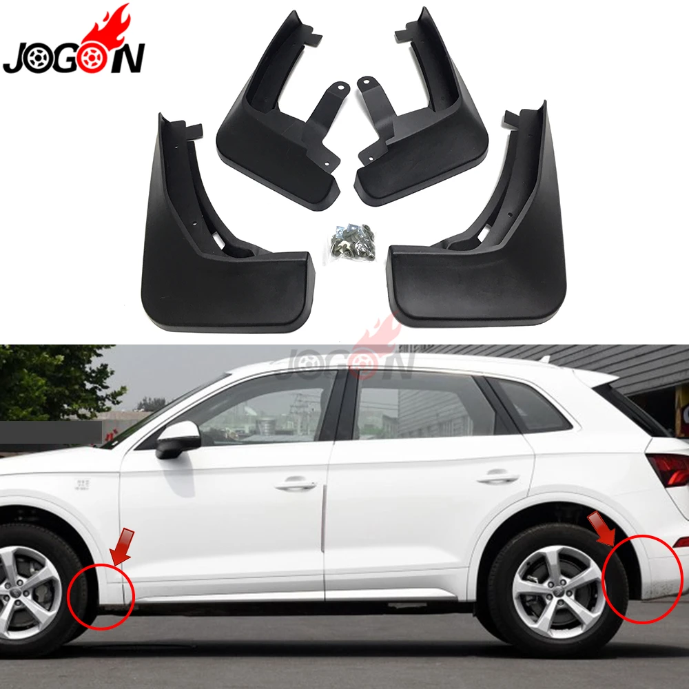 Для Audi Q5 FY автомобильные передние и задние брызговики Брызговики 4 шт. Черные Аксессуары