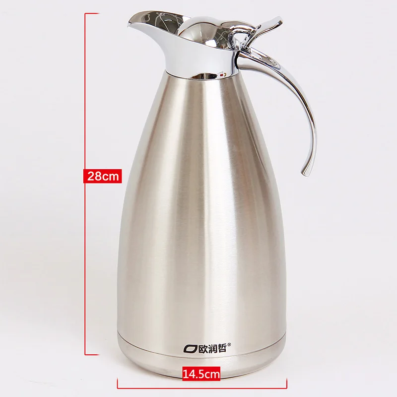 ORZ 304 нержавеющая сталь 2L термос изолированные вакуумные FlaskCoffee чашки для