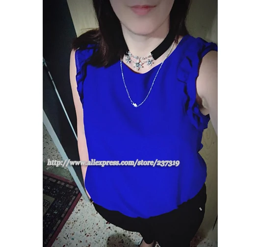 Новое поступление 2018 женские блузки шифоновые рубашки с круглым вырезом пуловер