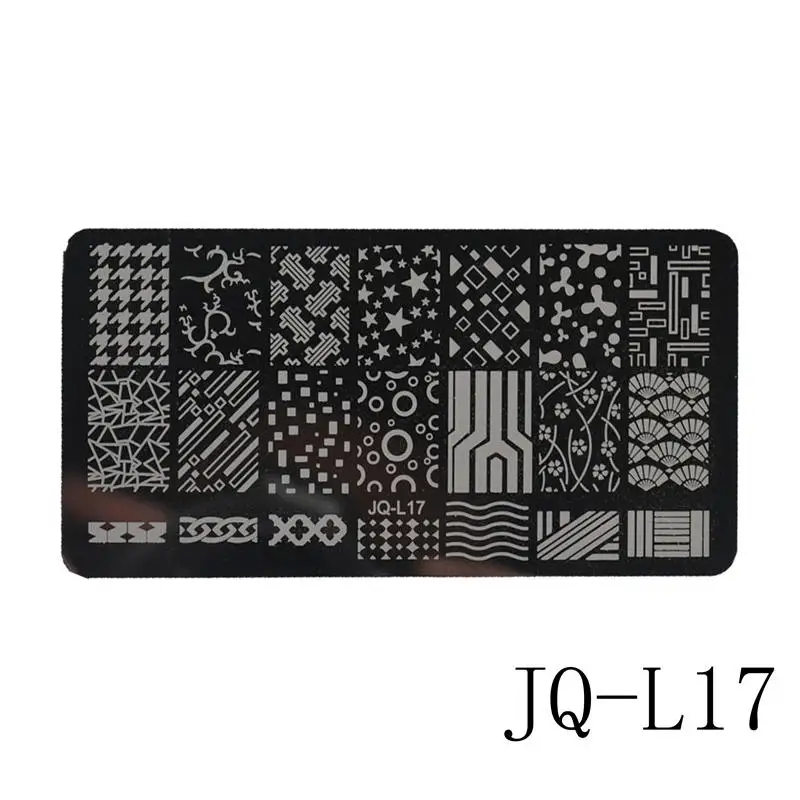 WUF 12x6 см из нержавеющей стали красивые цветочные кружевные изображения для дизайна ногтей DIY принтер изображений маникюрные трафареты для штамповки ногтей пластины Шаблоны