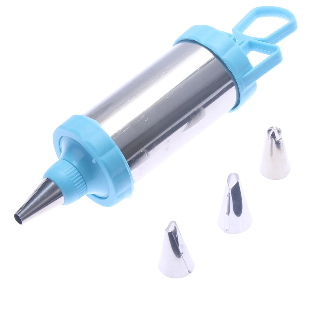 

Stainless Steel Reusable DIY Icing Piping Cream Cake Scraper Syringe Decal Home