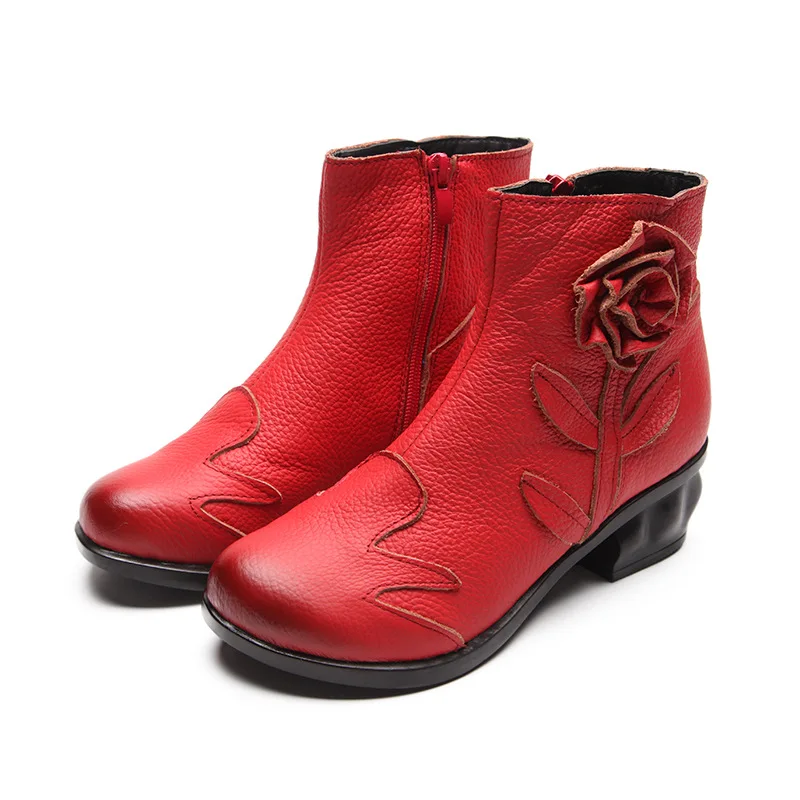 Новое поступление 2018 г. осенне-зимние женские ботинки из натуральной кожи