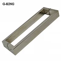 Promotion of stainless steel door handle glass door handle hot on the installation of square mirror right angle elbow handle