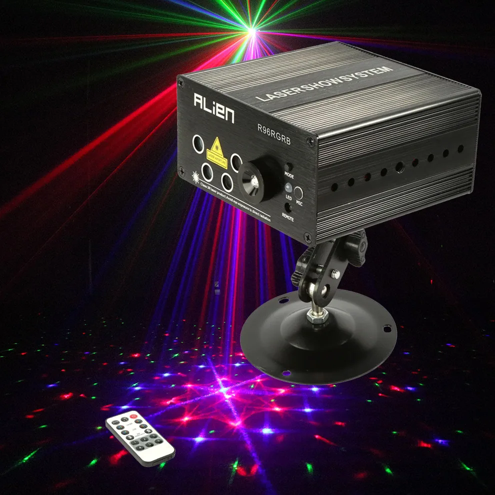 Новое поступление мини 9 Вт RGB лазерный проектор LED сканер света про сценическое