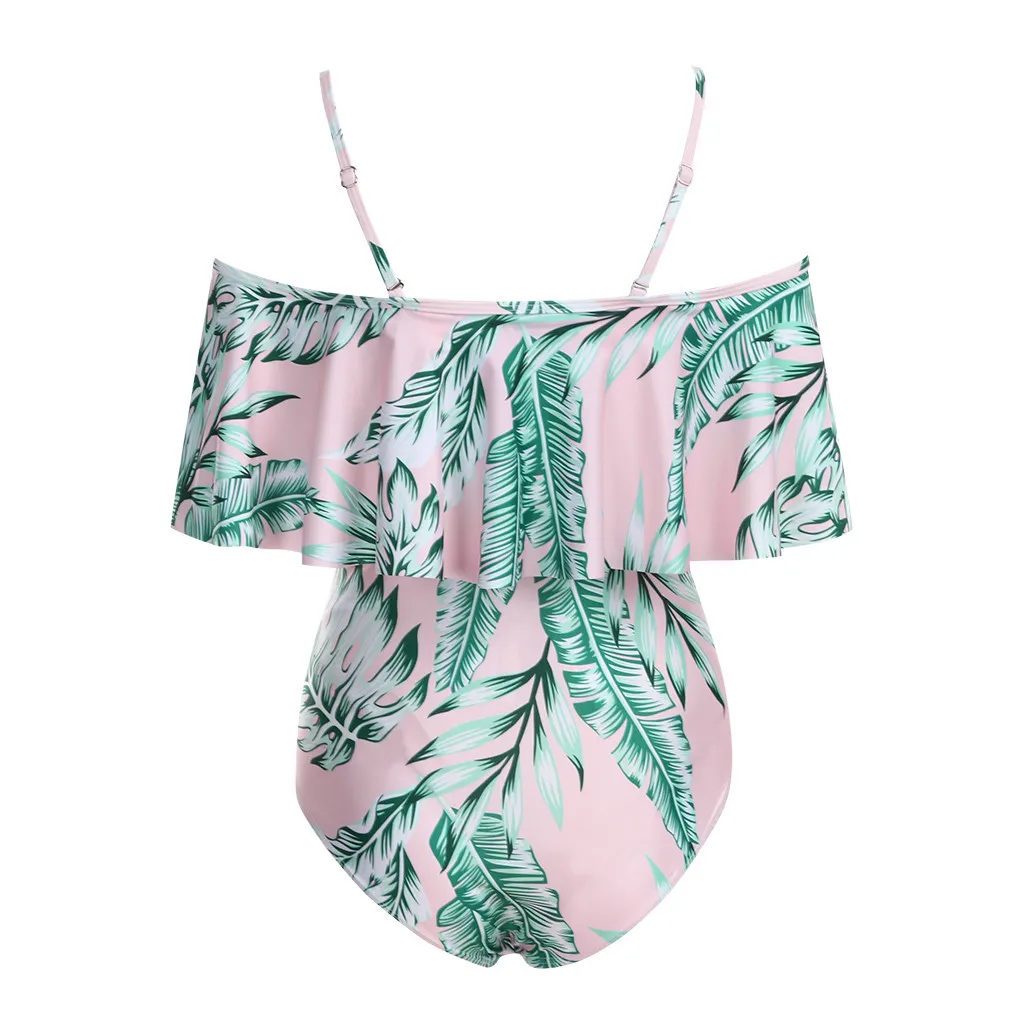 

ARLONEET plus size swimsuit pregnant Tankinis Women Ruffles Leaf Bikinis Swimsuit Beachwear Pregnant Suit biquinis feminino 2019