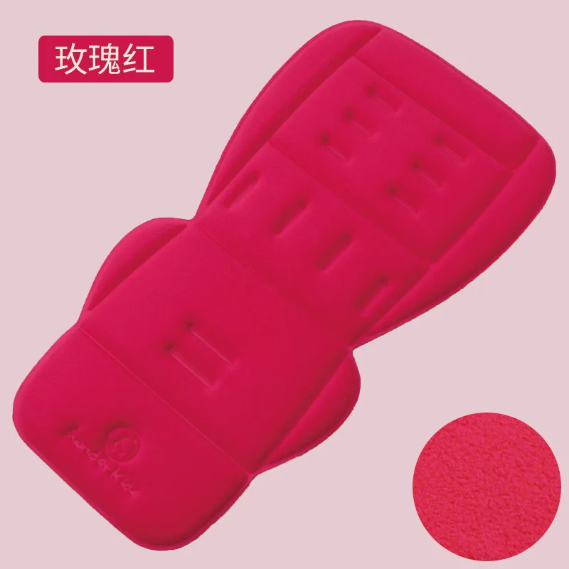 rose red Удобный коврик для детской коляски универсальная подушка для сиденья теплые и плотные матрасы красочные мягкие коляски Аксессуары для коляски - Цвет: rose red
