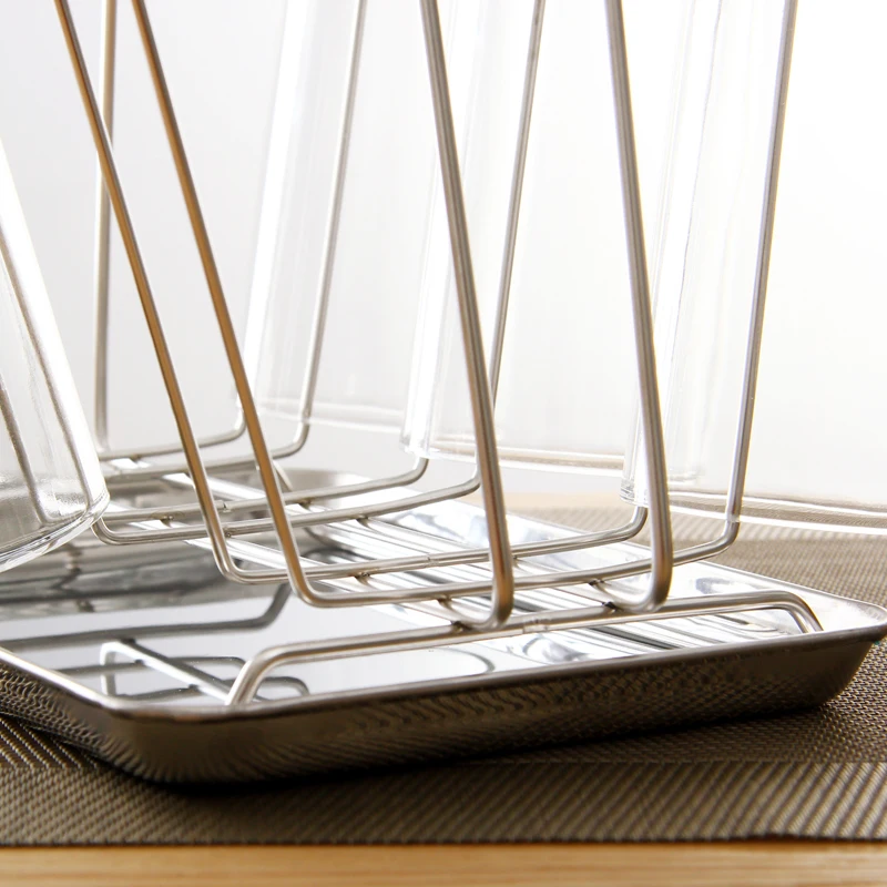 ORZ стакан из нержавеющей стали для воды кружка сушки органайзер держатель слива