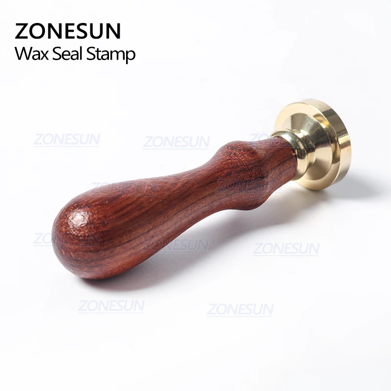 ZONESUN штамп для печати конвертов с надписью из воска и меди художественный